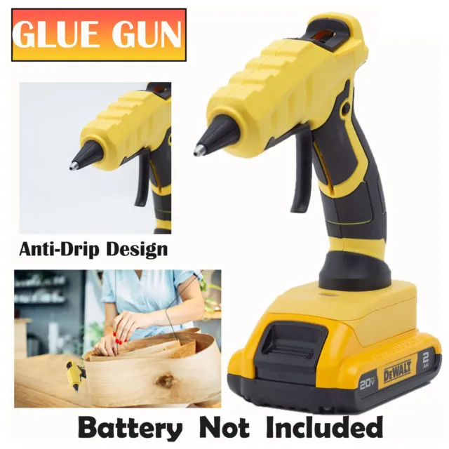 CORDLESS HOT MELT Glue Gun For Dewalt 20V Max Battery Crafts & Tools DIY  Tool $62.19 - PicClick AU