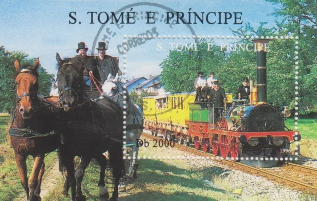 Eisenbahn Adler S.Tome E.Principe gestempelt 7384