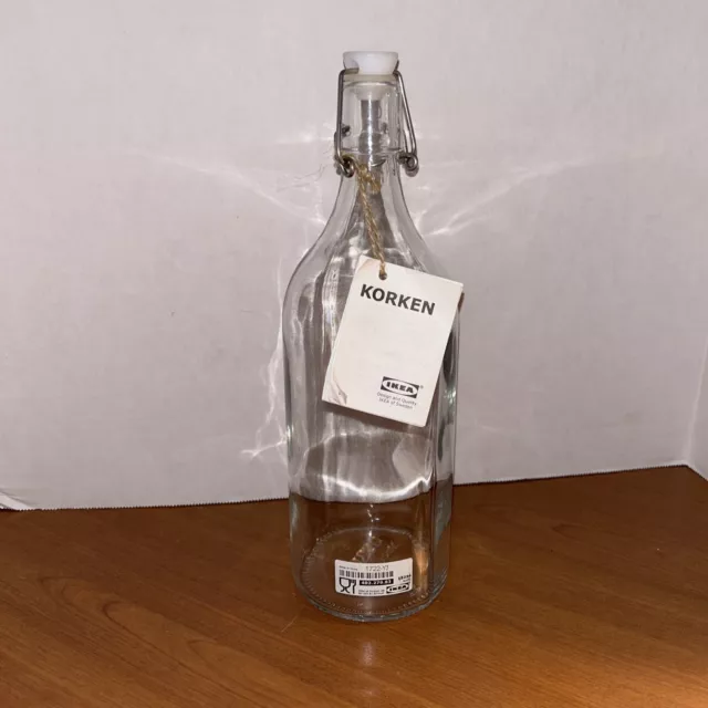 https://www.picclickimg.com/~p4AAOSw6LtlPRhS/NEW-IKEA-Korken-Clear-Glass-Bottle-with.webp