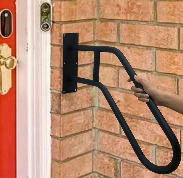Wall Mount Handrail Railing Safety Grab Bars for Outdoor Garage 1-3 Steps Stairs
