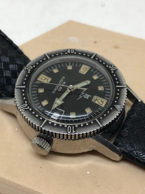 Montre Vintage LIP Electronic NL 80 - Mécanique Manuelle - Acier - Fabriqué En Suisse