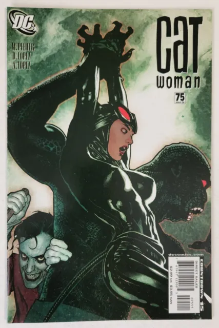 Catwoman #75 (2008, DC) VF+ Vol 3 Adam Hughes Cover Joker Killer Croc