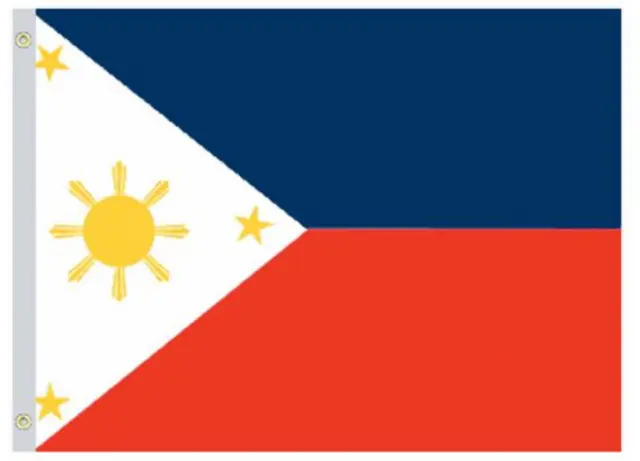 Commercial Grade- Valley Forge FLAG OF THE PHILIPPINES 3'x5' Nylon USA Made!