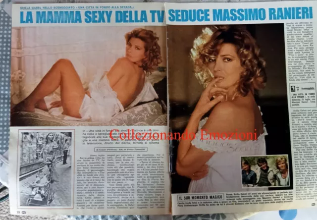 Clipping ritagli di giornale Scilla Gaber Massimo Ranieri