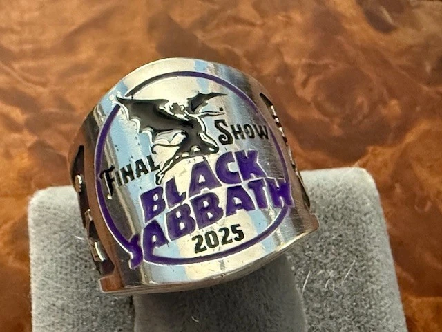 OZZY OSBOURNE BLACK Sabbath 2025 sterling silver ring USA £88.00 ...