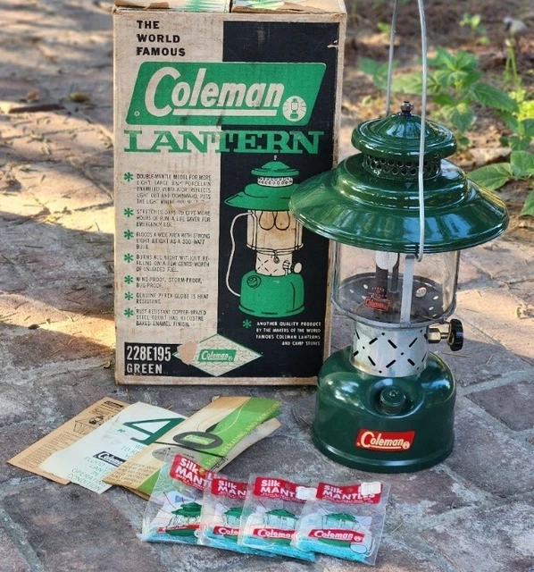 NICE COLEMAN LANTERN MODEL 288 DOUBLE MANTLE DARK FOREST GREEN 11