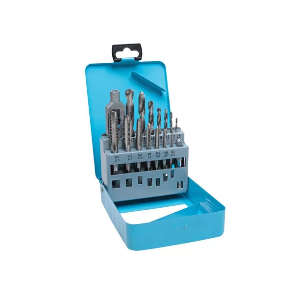 BlueSpot Tools 20512 Trapano & Tap Set, 15 Pezzi