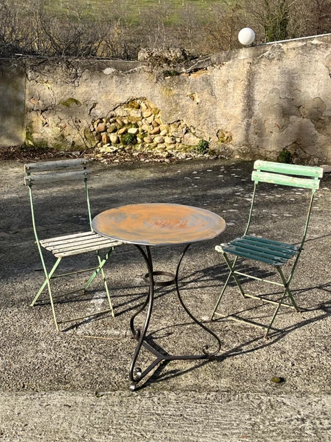 Ensemble table bistrot de jardin Tulip