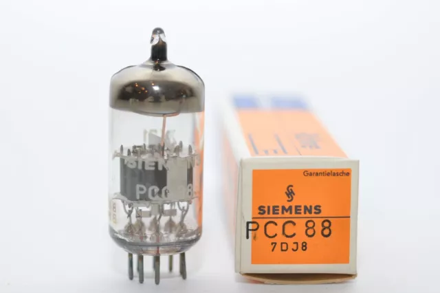 Vintage Siemens PCC88 / PCC 88 Röhre, 7V Version der ECC88, ‡-Code, NIB, NOS