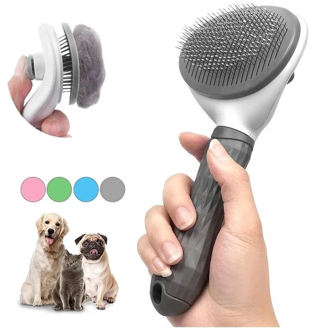 Pet Hair Remover Dog Cat Comb Grooming Massage Deshedding Self Cleaning Brush