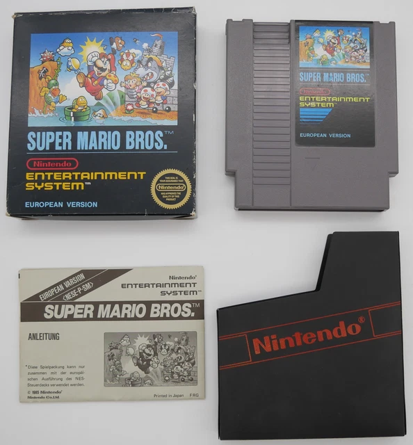 SUPER MARIO BROS | Nintendo NES | small box Bienengräber komplett OVP ...