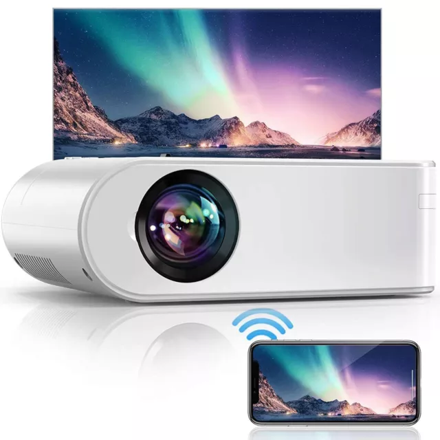 Mini Projector Wifi Full HD 1080p HDMI PC Smartphone IPHONE Xbox [Reconditioned