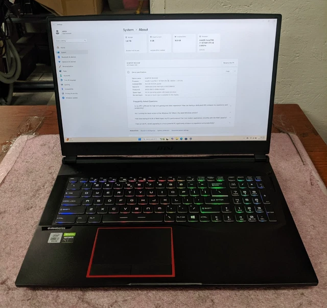 MSI GE75 RAIDER 10SE 17