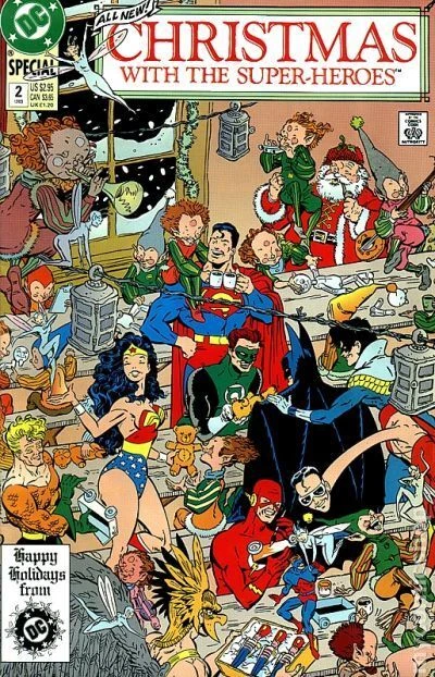 Christmas with the Super-Heroes #2 VF 8.0 1989 Stock Image