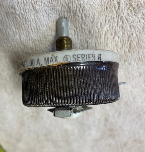 Ohmite 50 Ohms 1 amp Model J Rheostat Wire-wound Resistor Potentiometer 0318 A