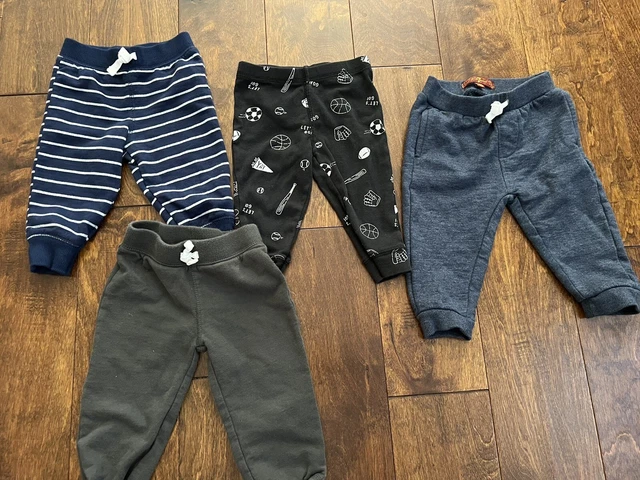 Carters Baby Boy Pants Bundle 7 For All Mankind 3-6, 6 & 9 Month