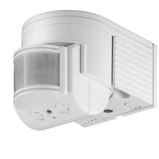 IR Infrarot-Bewegungsmelder Outdoor Wandmontage Aufputz LED 180° IP44 12m 1200W