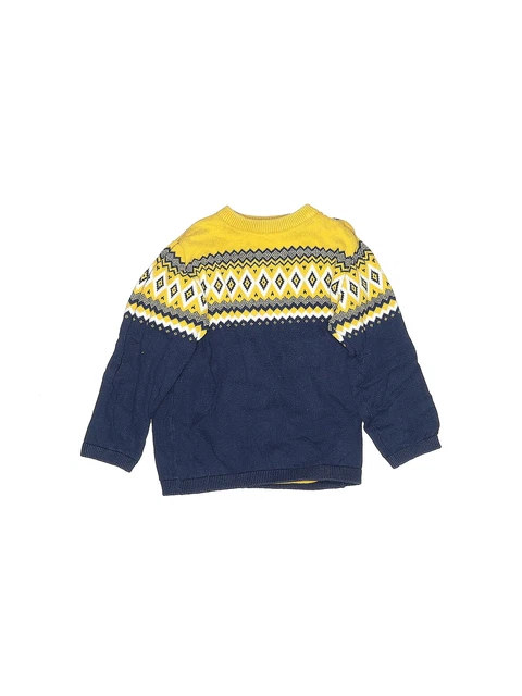 H&M Girls Yellow Pullover Sweater 2