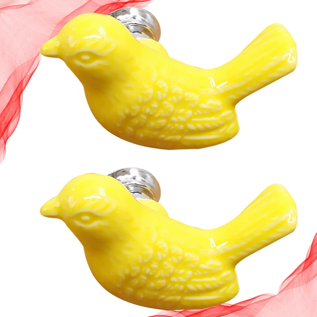 2 Bags Bird Knobs Pulls Kids Wardrobe Closet Girl Dresser Drawer 12