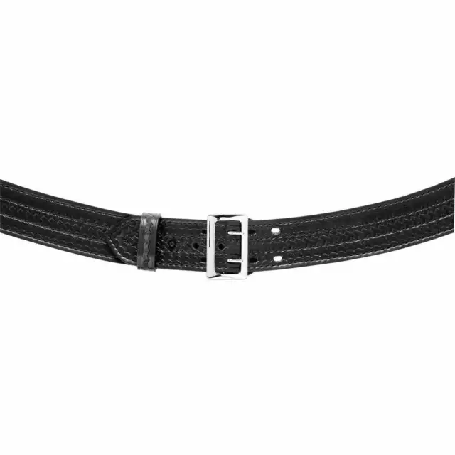 872 - Women's Contoured Duty Belt Suede Lined, 2.25" (58mm) Black Basketweave