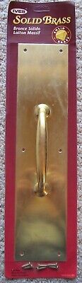 New H. B. IVES 3.5" X 15" Solid Brass Pull Plate #C8311-5B3