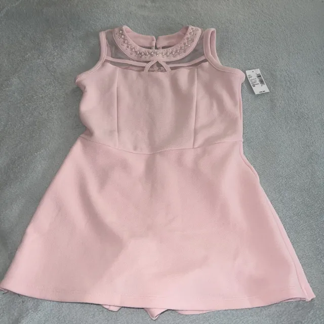 Girls Light Pink Romper Dress Size 10 By Place NWT