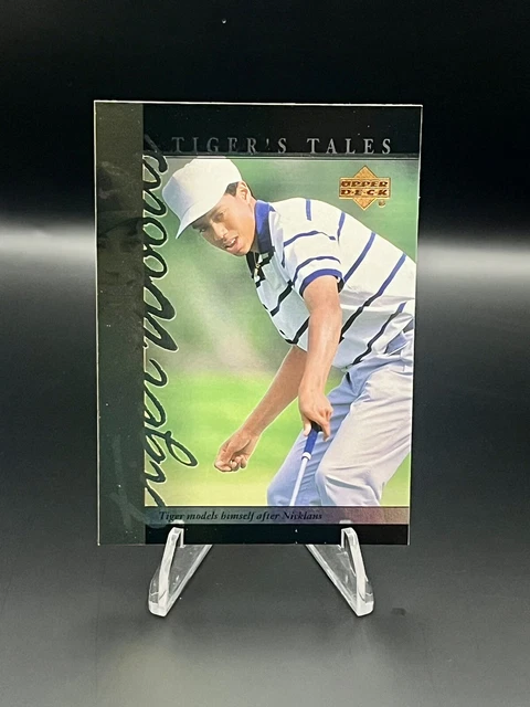 2001 Upper Deck Tiger's Tales #TT2 Tiger Woods Rookie Year Golf Card
