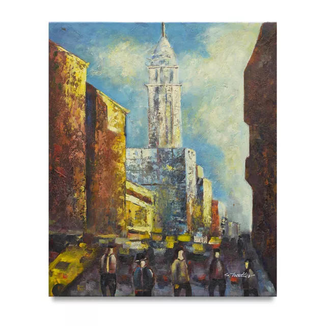 NY Art - Modern Art New York City Crew 20x24 Original Oil Painting - On Sale!!