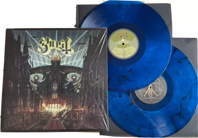 Ghost - Meliora - Deluxe 2LP Incl Popestar Blue Smoke Coloured Vinyl Record NEW