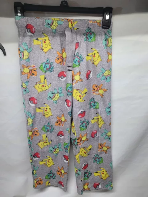 Pokemon Pajama Pants Gray Small