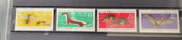 DDR 1962 Mi-Nr. DD 869 - 872 Geschützte Tiere animals gestempelt Komplettsatz