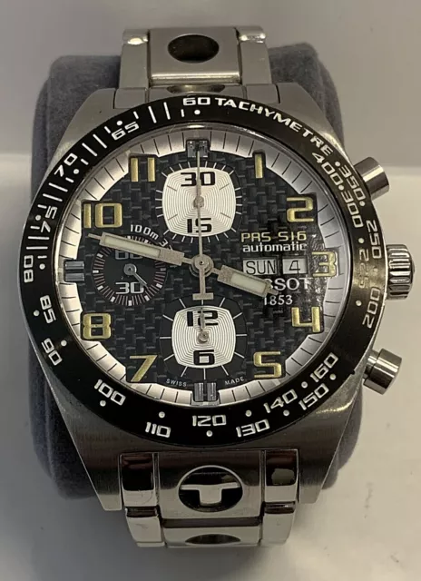 RARE NASCAR TISSOT Men s Chronograph PRS 516 Automatic Limited Ed