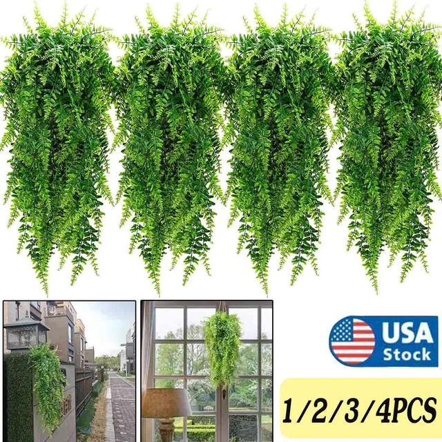 ARTIFICIAL HANGING PLANTS Vines Fake Ivy Ferns Outdoor Wedding Garland