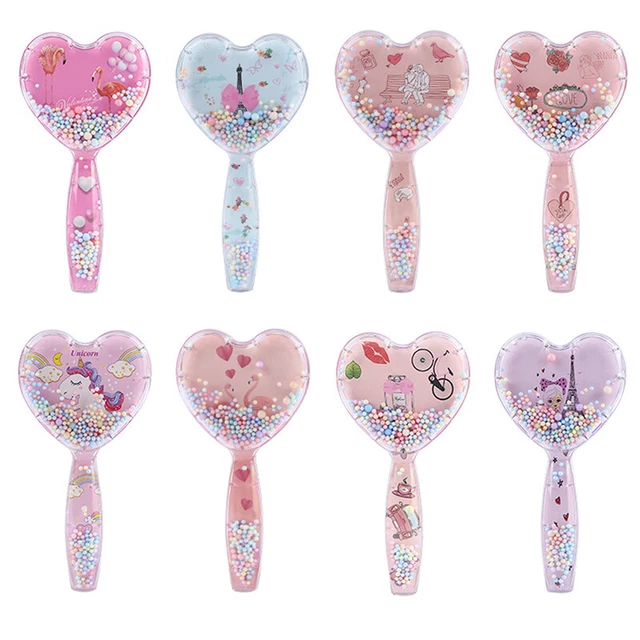 1Pc Heart-shaped Hair Brush Air Cushion Comb Transparent Massage Hair Comb GA