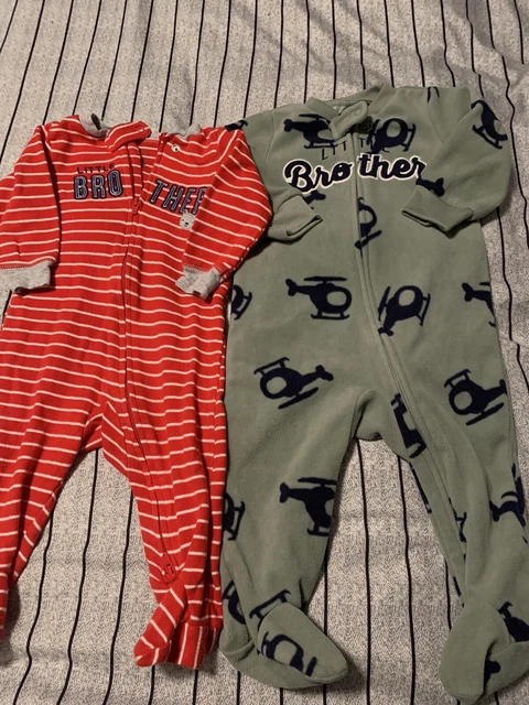 6 Month Boy Pajamas Bundle Of 2 Baby Boy Clothes Lot Of 2 Little Brother Carters