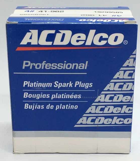 ACDELCO 41962 PROFESSIONAL Platinum Spark Plug 19299585 14mm Thread 8