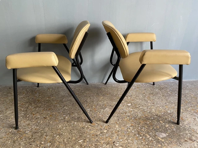Gastone Rinaldi Rima Pair Of Armchairs Mid-Century Les Fauteuils Design Vintage