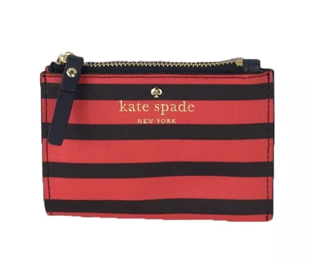 KATE SPADE COIN PURSE! Fairmont Square Cori Pouch in Red/Navy NWT :)