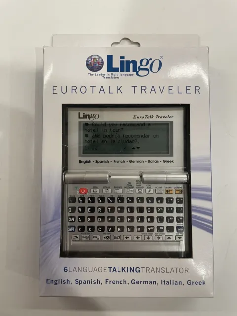 Lingo EuroTalk Traveler 6 Language ENGLISH SPANISH FRENCH GERMAN ITALIAN GREEK