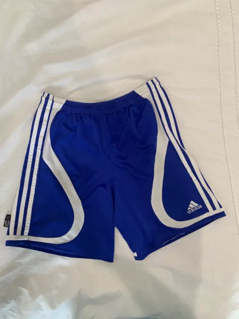 Adidas Climalite Vintage Basketball Soccer Football Shorts Size L Blue Y2K 1990s