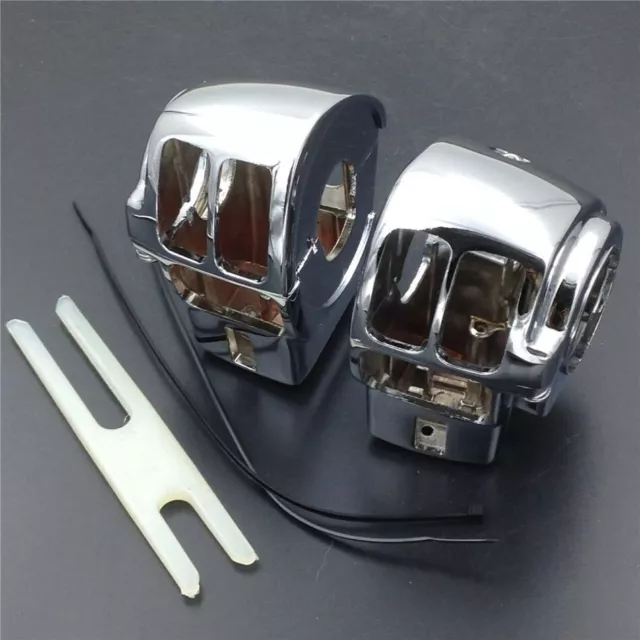Fit For Harley Electra Glide FLHT/Street Glide FLHX Chrome Switch Housing Cover