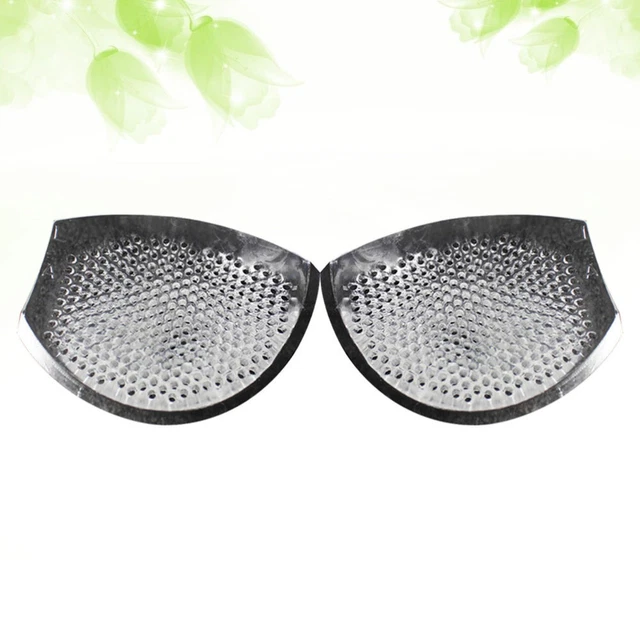 2 paia reggiseno morbido imbottito in silicone a forma di tazza inserto reggiseno imbottitura donna