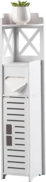 Narrow Storage Cabinet,Slim Bathroom Storage Cabinet for Half Bathroom,Small Cor