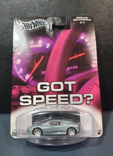 Hot Wheels Got Speed ? series _ 1/64 _2004_ Ferrari 360 Modena / grey _ MOC