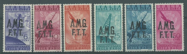 1947 Trieste A Amg-Ftt Golden Jubilee Invention Radio 6 Val MNH MF95386