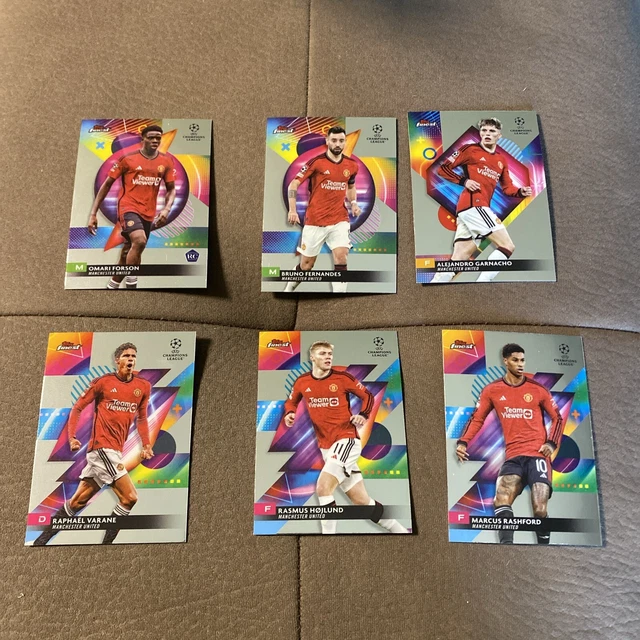 TOPPS UEFA UCC Finest 2023 2025 Base Man Utd Garnacho Hojlund Fernandes