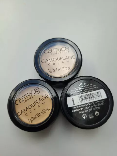 Catrice Camouflage Cream 015 Fair 3 Stück je 3g hohe Deckkraft