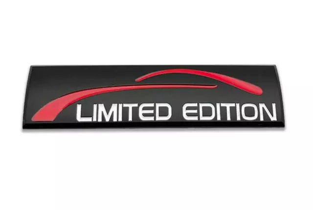 Limited Edition Emblem Badge Car Sticker 3D Metal Rear Side Fender Decal Black