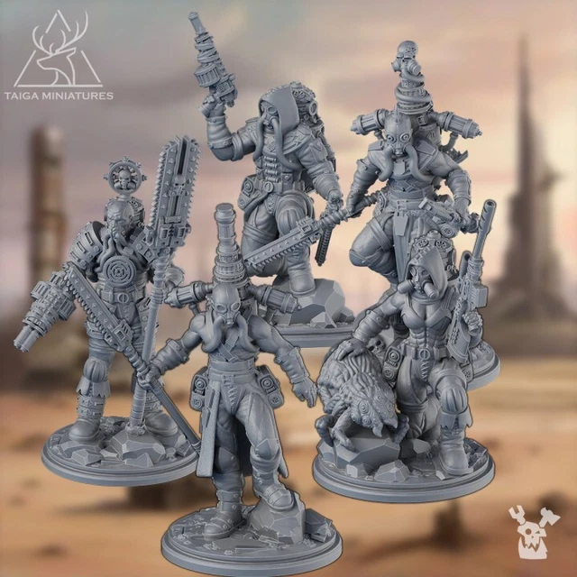 ROCK HEAD WASTELAND Gang DakkaDakka Store/Scifi/Tabletop Miniature £