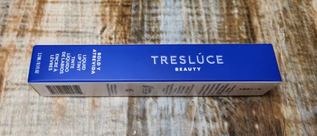 Tinte Labial Líquido Tresluce Beauty Bold y Atrevida ATREVIDO con Ácido Hialurónico Nuevo en Caja